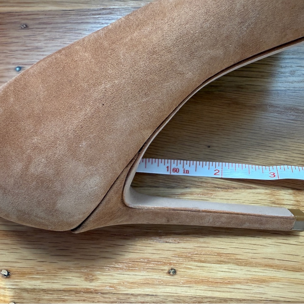 SCHUTZ LOU HIGH STILETTO PUMP in Wood Nobuck suede - Picture 6 of 7